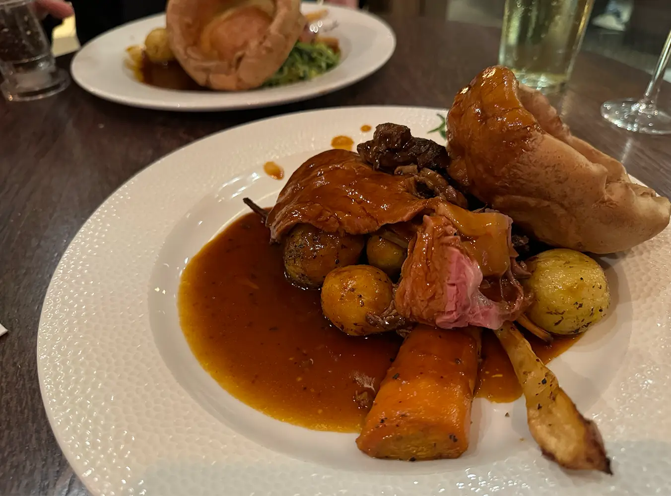 alt: An English Roast dinner on a plate